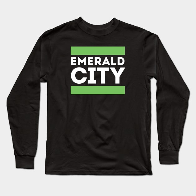 Emerald City Long Sleeve T-Shirt by Funnyteesforme